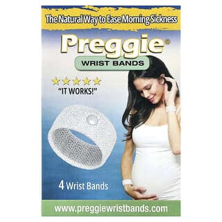 Preggie, 腕帶，白色，4 條