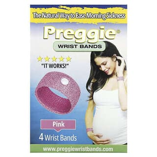 Preggie, 腕帶，粉色，4 條腕帶