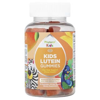 Phytoral, Kids，葉黃素軟糖，芒果味，60 粒軟糖
