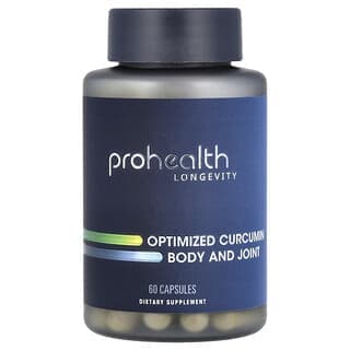 ProHealth Longevity, 最佳化薑黃素，身體和關節護理，60 粒膠囊