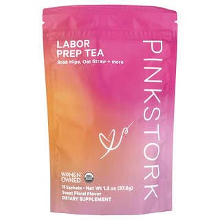 Pink Stork, Labor Prep 茶，甜美花香，15 袋，1.3 盎司（37.5 克）