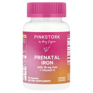 Pink Stork, 含維生素 C 的產前鐵補劑，60 粒膠囊