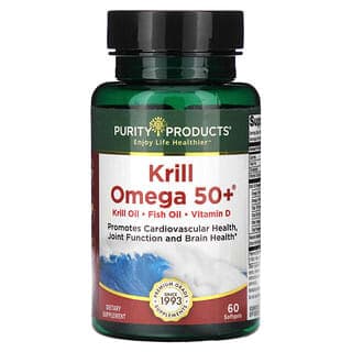 Purity Products, Krill Omega 50+，60 粒軟膠囊