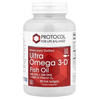 Protocol for Life Balance, Ultra Omega 3-D™，90 粒魚軟膠囊