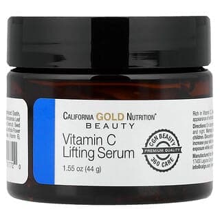 California Gold Nutrition, 維生素 C 緊膚精華，加強提亮凝膠精華素，1.55 盎司（44 克）