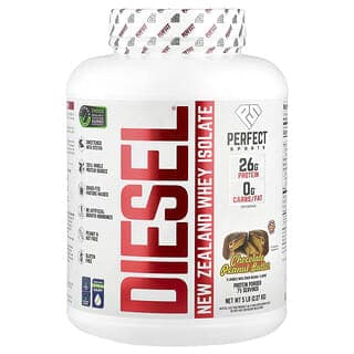 PERFECT Sports, Diesel®，紐西蘭分離乳清，牛奶花生醬，5 磅（2.27 千克）