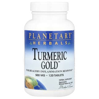 Planetary Herbals, Turmeric Gold™，120 片