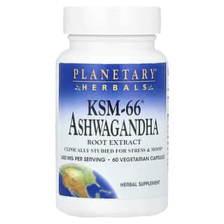 Planetary Herbals, KSM-66® 南非醉茄根提取物，60 粒素食膠囊（每粒膠囊 300 毫克）