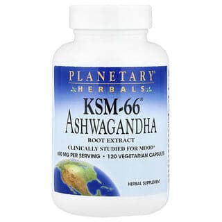 Planetary Herbals, KSM-66® 南非醉茄根提取物，120 粒素食膠囊（每粒膠囊 300 毫克）