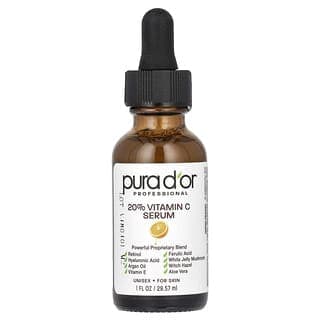 Pura D'or, 專業 20 % 維生素 C 精華液，1 液量盎司（29.57 毫升）