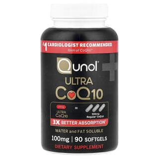 Qunol, Ultra CoQ10，100 毫克，90 粒軟膠囊