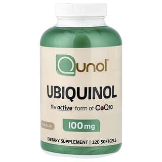 Qunol, 泛醇，100 毫克，120 粒軟膠囊