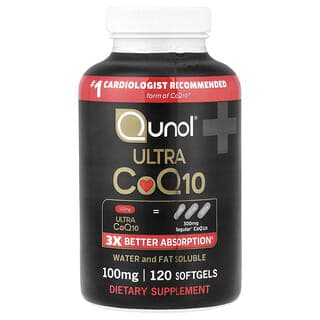 Qunol, Ultra CoQ10，100 毫克，120 粒軟凝膠