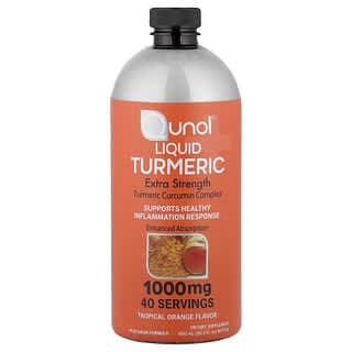 Qunol, 液體姜黃，熱帶橙味，20.3 液量盎司（600 毫升）