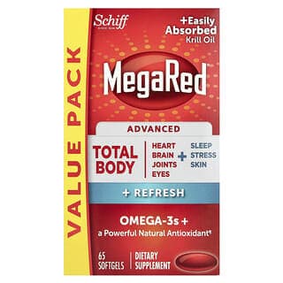 Schiff, MegaRed®，高級全身+煥新軟膠囊，65 粒