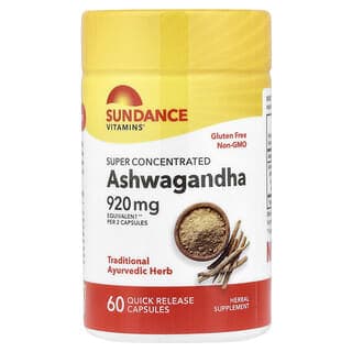 Sundance, 超濃縮南非醉茄，920 毫克，60 粒速釋膠囊（每粒膠囊 460 毫克）