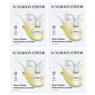 Sungboon Editor, 深層膠原視黃醇加強美容面膜，4 片，每片 0.88 盎司（25 克）