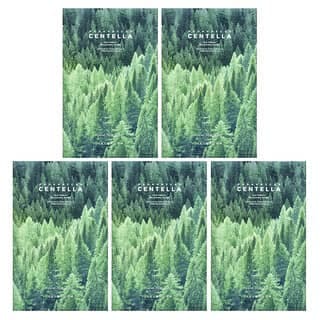 SKIN1004, 馬達加斯加積雪草，Tea-Trica 舒緩美容面膜，5 片，每片 0.81 液量盎司（24 毫升）