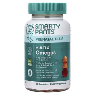 SmartyPants, 產前多營養素和 Omega 軟糖+，橙子和草莓檸檬水味，90 粒
