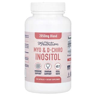 SMNutrition, Myo 和 D-手性肌醇，120 粒膠囊