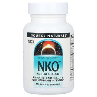 Source Naturals, NKO（Neptune 磷蝦油），500 毫克，30 粒軟膠囊