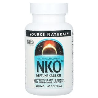 Source Naturals, NKO™，Neptune 磷蝦油，500 毫克，60 粒軟膠囊