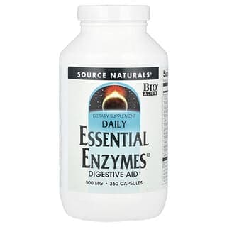 Source Naturals, 日常 Essential Enzymes®，500 毫克，360 粒膠囊