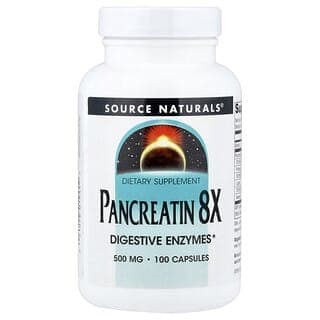 Source Naturals, 胰液素 8X，100 粒膠囊