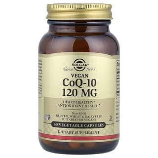 Solgar, 素食輔酶 Q-10，120 毫克，60 粒蔬菜膠囊