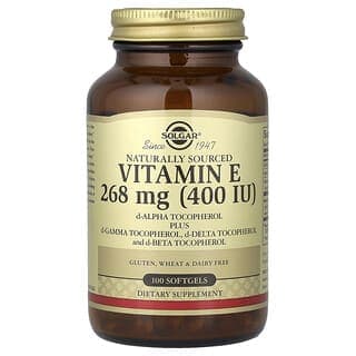 Solgar, 天然維生素 E，100 粒軟膠囊