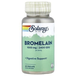 Solaray, 菠蘿蛋白酶，1000 毫克，60 粒膠囊（每粒膠囊 500 毫克，1200 GDU）