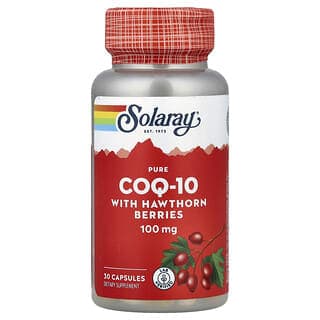 Solaray, 全輔酶 Q-10 配以山楂漿果，30 粒膠囊