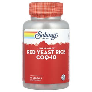 Solaray, 紅麴+輔酶Q-10膠囊，90粒