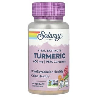 Solaray, 重要提取物，姜黃，600 毫克，60 粒素食膠囊