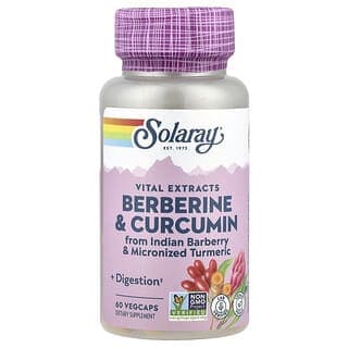 Solaray, 小蘗鹼和薑黃素，60 粒素食膠囊