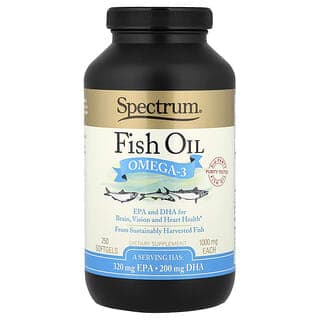 Spectrum Essentials, 魚油，Omega-3，1000 毫克，250 粒軟膠囊（每粒軟膠囊 500 毫克）
