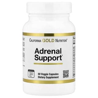 California Gold Nutrition, 腎上腺支援，60 粒素食膠囊