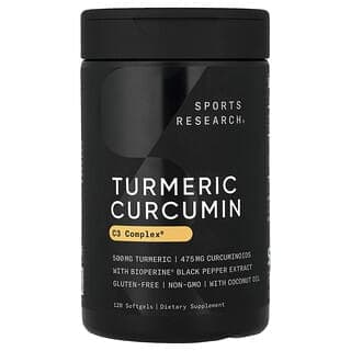 Sports Research, 薑黃/薑黃素 C3 複合物®，500 毫克，120 軟凝膠
