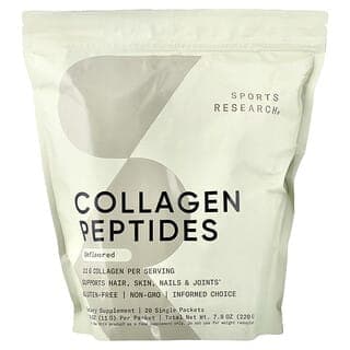 Sports Research, 膠原蛋白肽，原味，20 包，每包（11 克）
