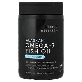 Sports Research, 阿拉斯加 Omega-3 魚油，90 粒軟膠囊