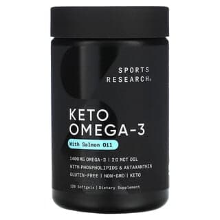 Sports Research, 生酮歐米伽，含野生紅鮭魚油，120 粒軟凝膠