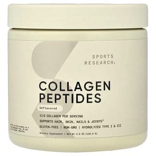 Sports Research, 膠原蛋白多肽，天然原味，3.9 盎司（110.6 克）