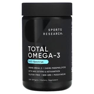 Sports Research, 總歐米伽-3，120 粒軟凝膠