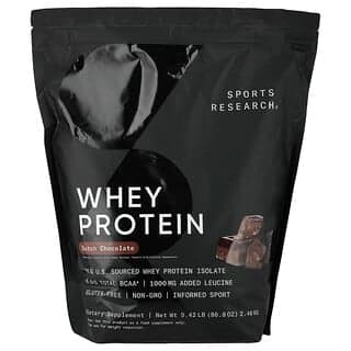 Sports Research, 分離乳清蛋白，荷蘭巧克力味，5 磅（2.27 千克）