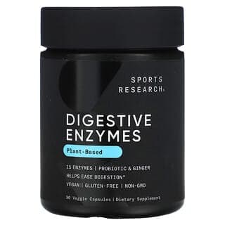 Sports Research, 消化酶，植物基，90 粒素食膠囊