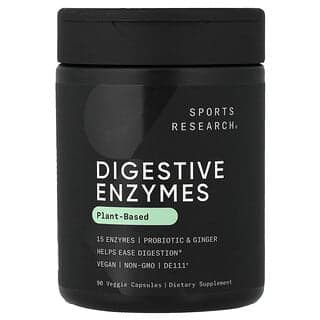 Sports Research, 消化酶，植物基，90 粒素食膠囊