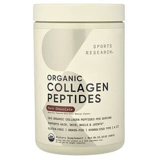 Sports Research, 有機膠原蛋白肽，黑巧克力味，16.93 盎司（480 克）