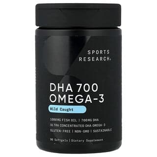Sports Research, DHA 700 Omega-3，野生捕撈，90 粒軟膠囊