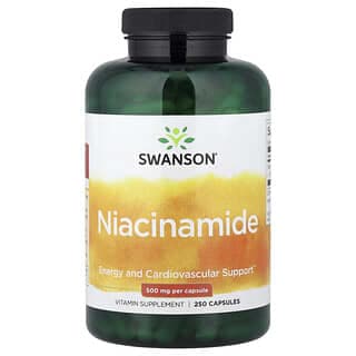 Swanson, 煙酰胺，500 毫克，250 粒膠囊