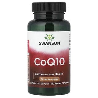 Swanson, CoQ10，30 毫克，120 粒全素膠囊